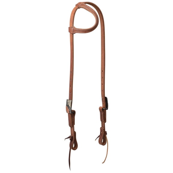 ProTack Copper Flower Sliding Ear Headstall