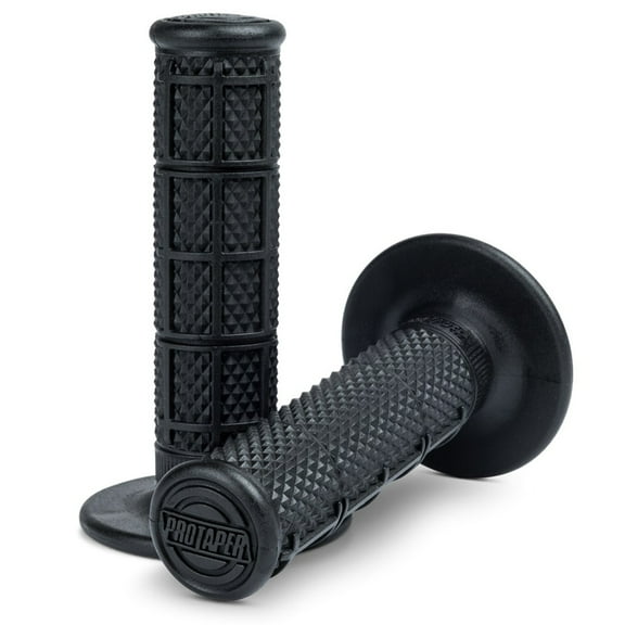 ProTaper 1/3 Waffle Black MX Twist Throttle Grips (VLG-1687-BLACK)