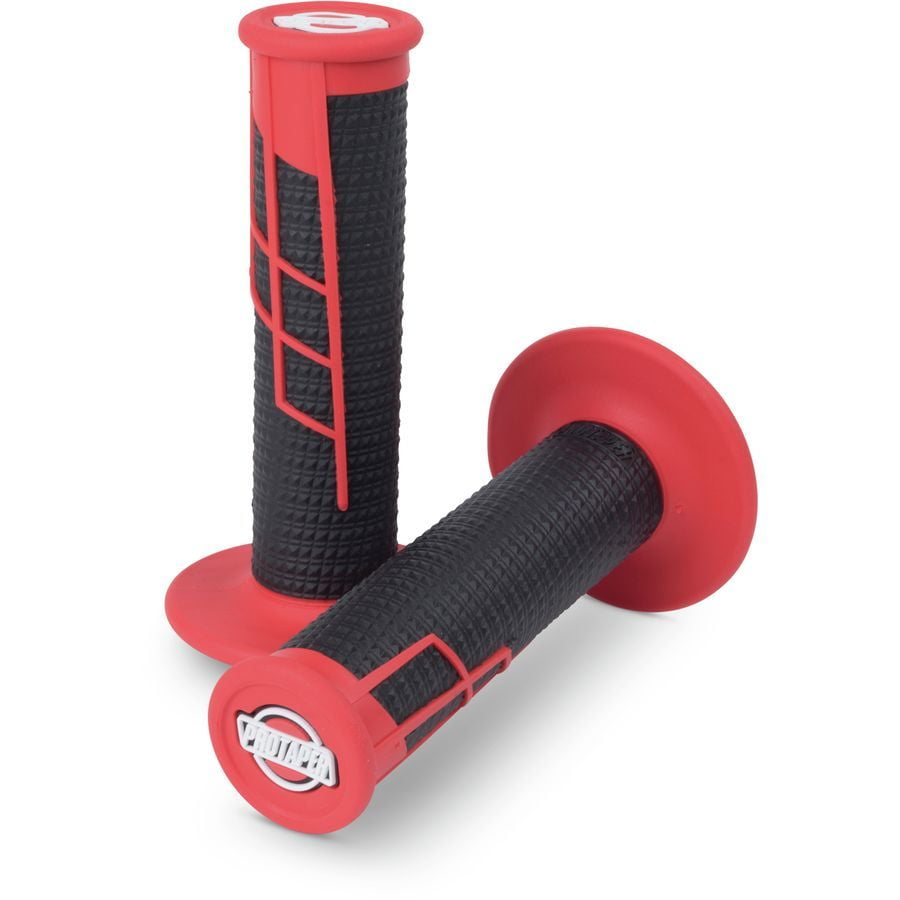 ProTaper Clamp-On Half Waffle Red/Black Grips (021662)