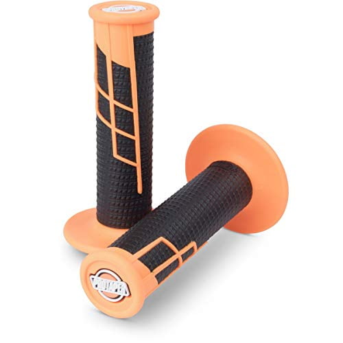 ProTaper Clamp-On Half Walffle Neon Orange/Black Grips (021661)