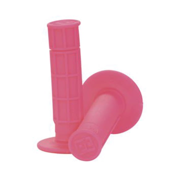 ProTaper Neon Pink Single-Density MX Grips 1/2 Waffle Pair Custom Kraton Rubber Compound 024040