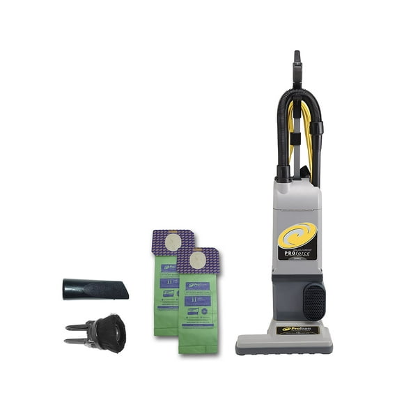 ProTeam ProForce 1500XP Bagged Upright Vacuum Cleaner with HEPA Media Filtration, Commercial Upright Vacuum with On-Board Tools, Corded, 107252