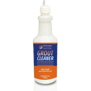 ProTech Grout Cleaner 32oz - Just Add Water - Heavy Duty Stain Remover for Tile Floors, Showers, Bathrooms and Kitchens, Non-Toxic and Safe, Deep Cleaner with Brightener