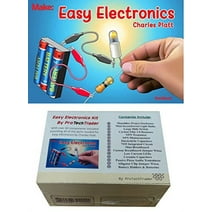 ProTechTrader Make: Easy Electronics Kit Bundle - Includes Paperback Handbook by Charles Platt and Electronic Components Pack STEM Educational DIY
