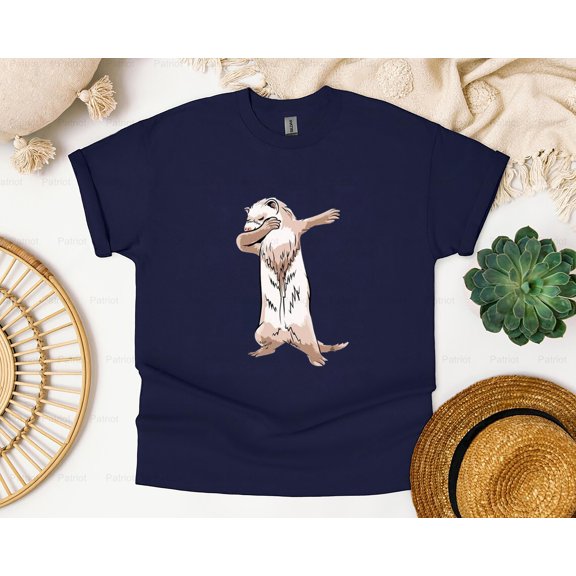 ProTee22 Dabbing Ferret Shirt, Funny Dab Shirt Graphic Design Image Fun T-Shirt, SW, Hoodie, for Unisex, up to size 5XL.