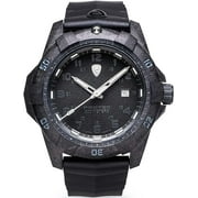 ProTek Dive Series 1001 Watch Carbon Case Black Dial Black Strap PTW1001
