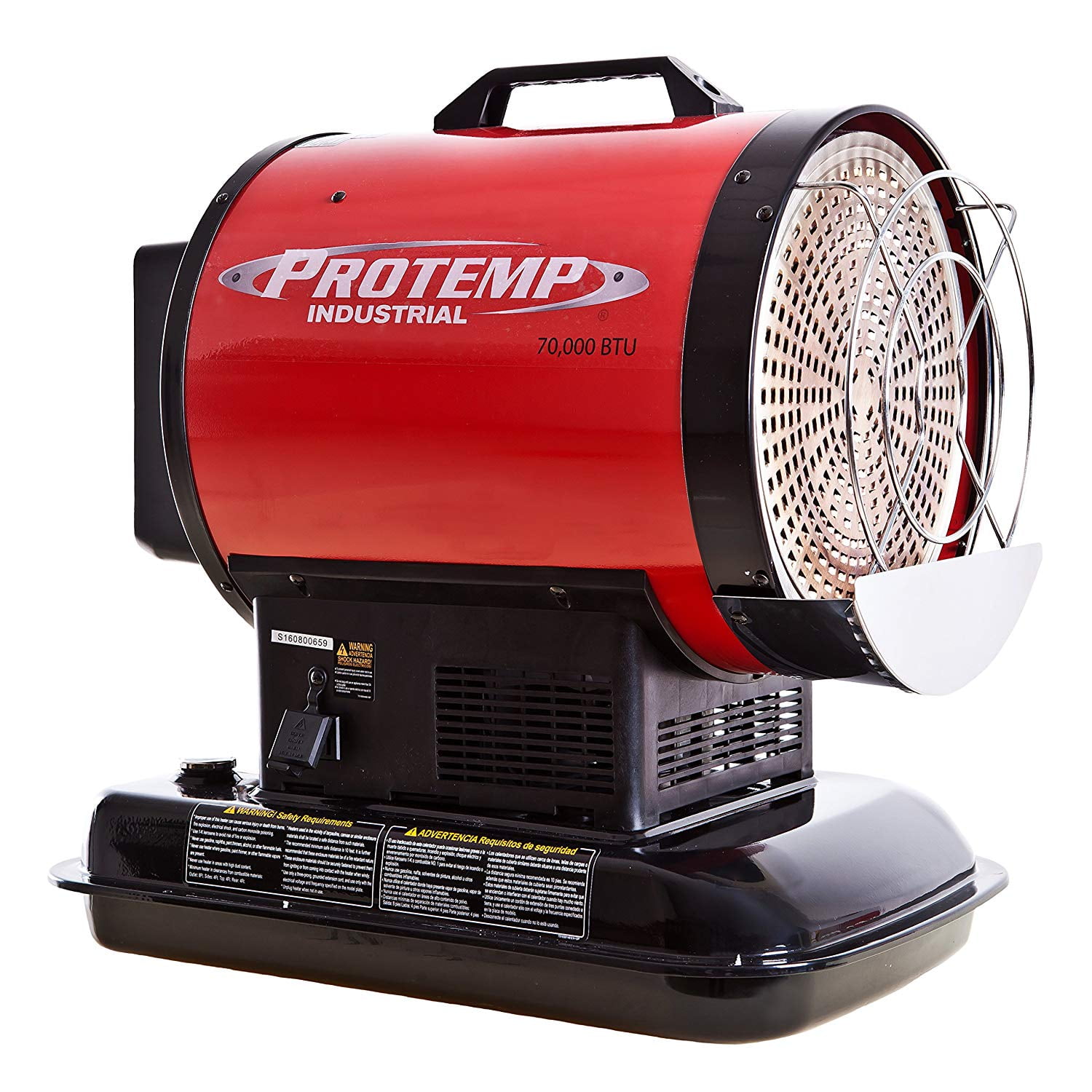 ProTemp PT70SSA Portable 70,000 BTU Kerosene Diesel Radiant Torpedo
