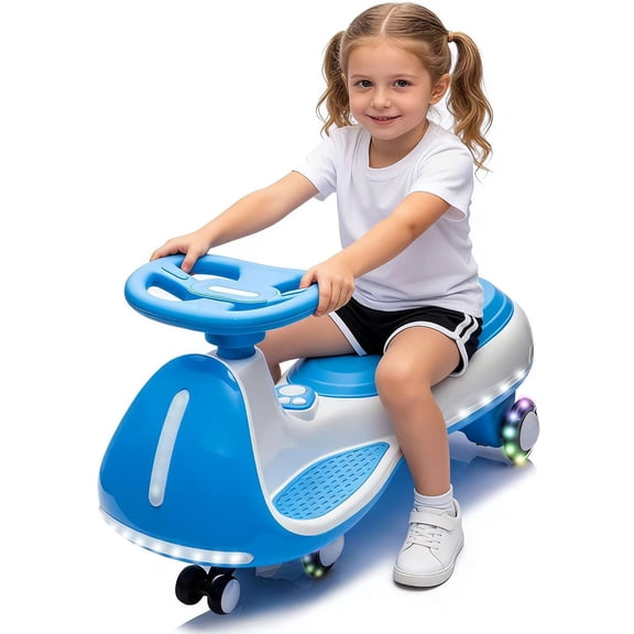 ProToys Swing Ride On Car, Electric Wiggle Car Toy for Kids 3-8 Years,5MPH Max Speed,Bluetooth Music,LED Lights