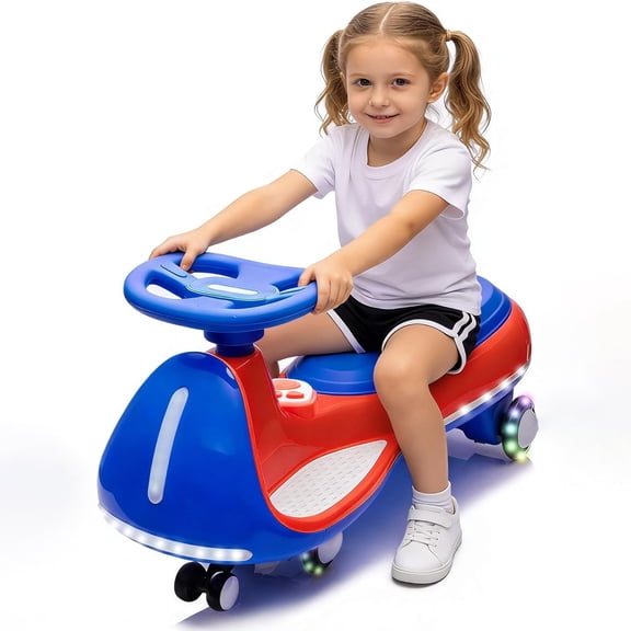 ProToys Swing Ride On Car, Electric Wiggle Car Toy for Kids 3-8 Years,5MPH Max Speed,Bluetooth Music,LED Lights