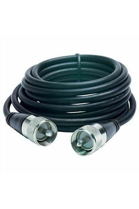 ProTrucker PTRG58-75 Antenna Coax Cable with PL-259 Connectors 75' Roll UHF