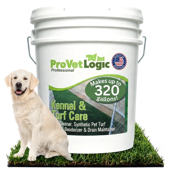 ProVetLogic V02 Kennel & Turf Care Floor Cleaner, Pet Turf Cleaner, Deodorizer & Drain Maintainer, 5 Gal