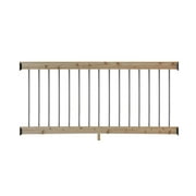 ProWood 6 ft. Wood Railing Kit with Aluminum Round Balusters, Cedar