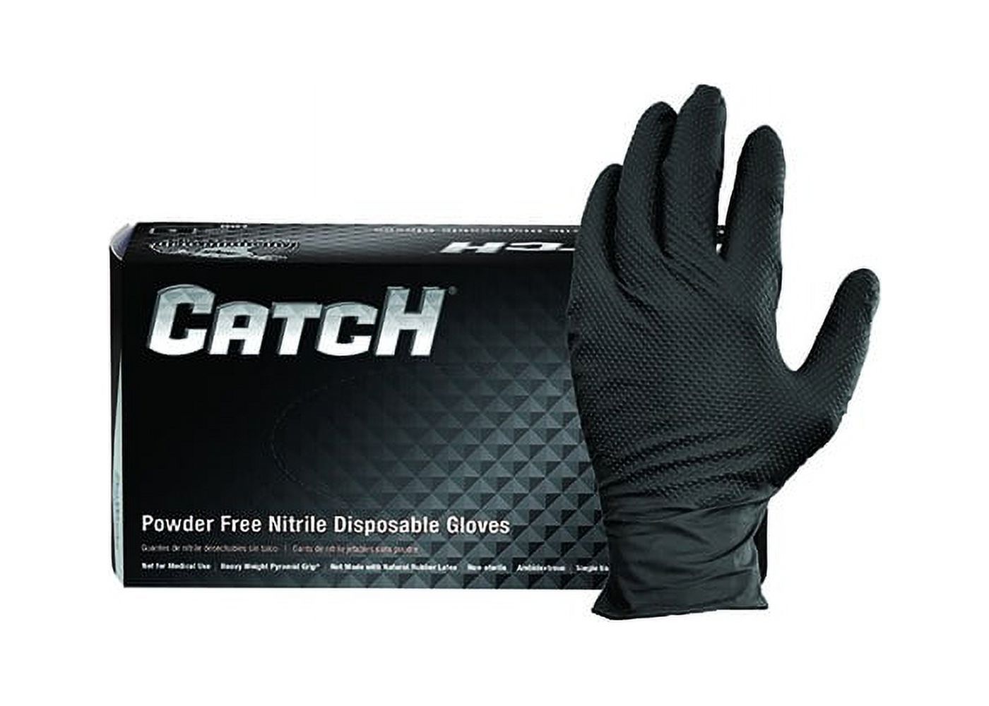ProWorks® CATCH® Nitrile Disposable Gloves With Pyramid Grip® Texture