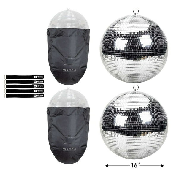 ProX MB-16 16" Mirror Ball ABS Core 2-Pack with Bags