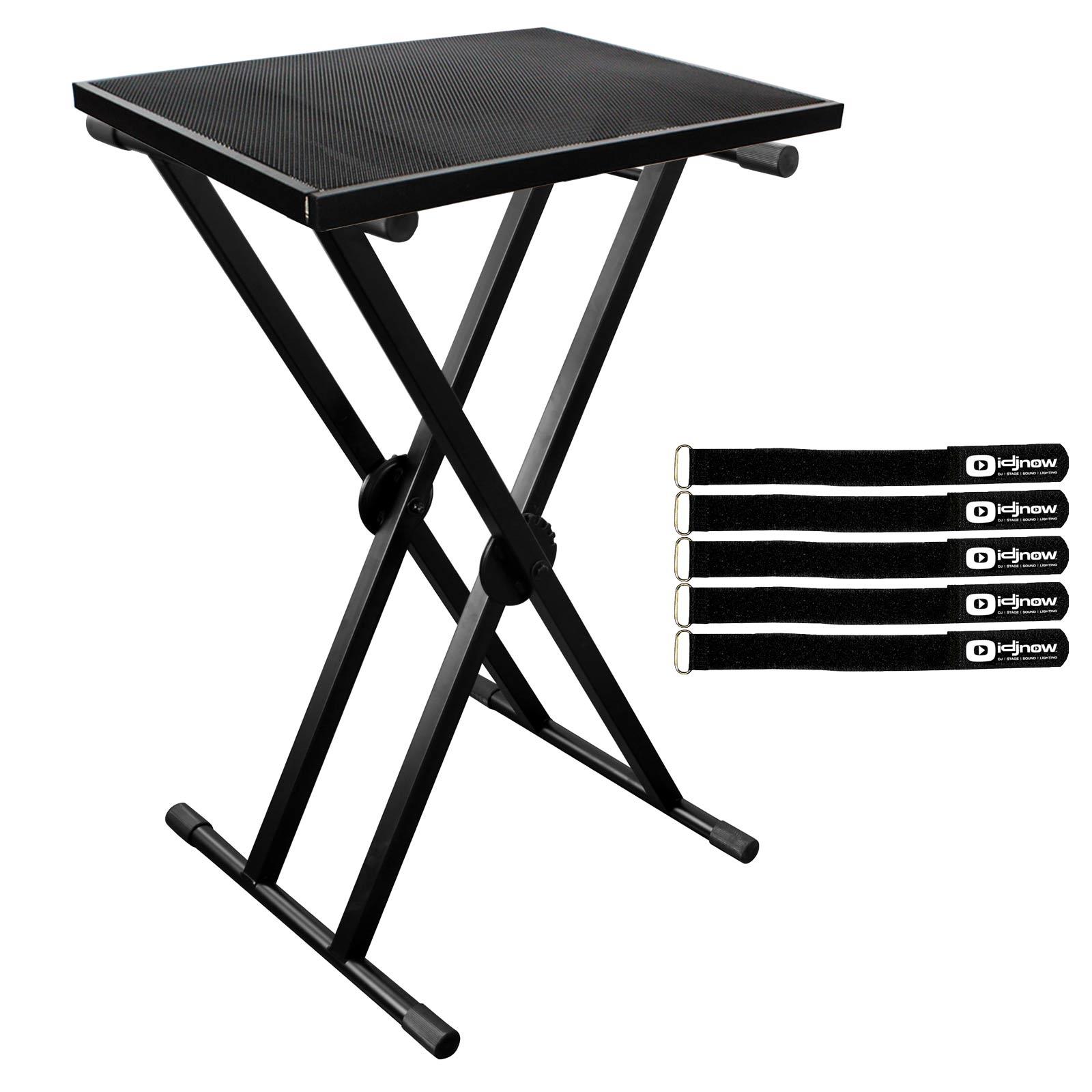 ProX T-KSTU Keyboard Stand Table with Easy Lock DJ Coffin Keyboard Stand Package