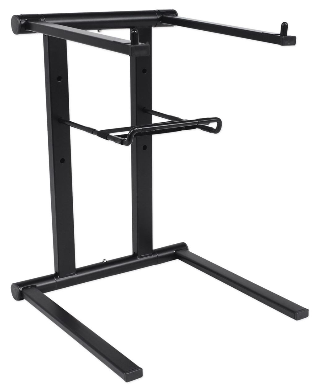 ProX T-LPS600 Foldable and Portable DJ Laptop Stand with Adjustable Shelf, Black