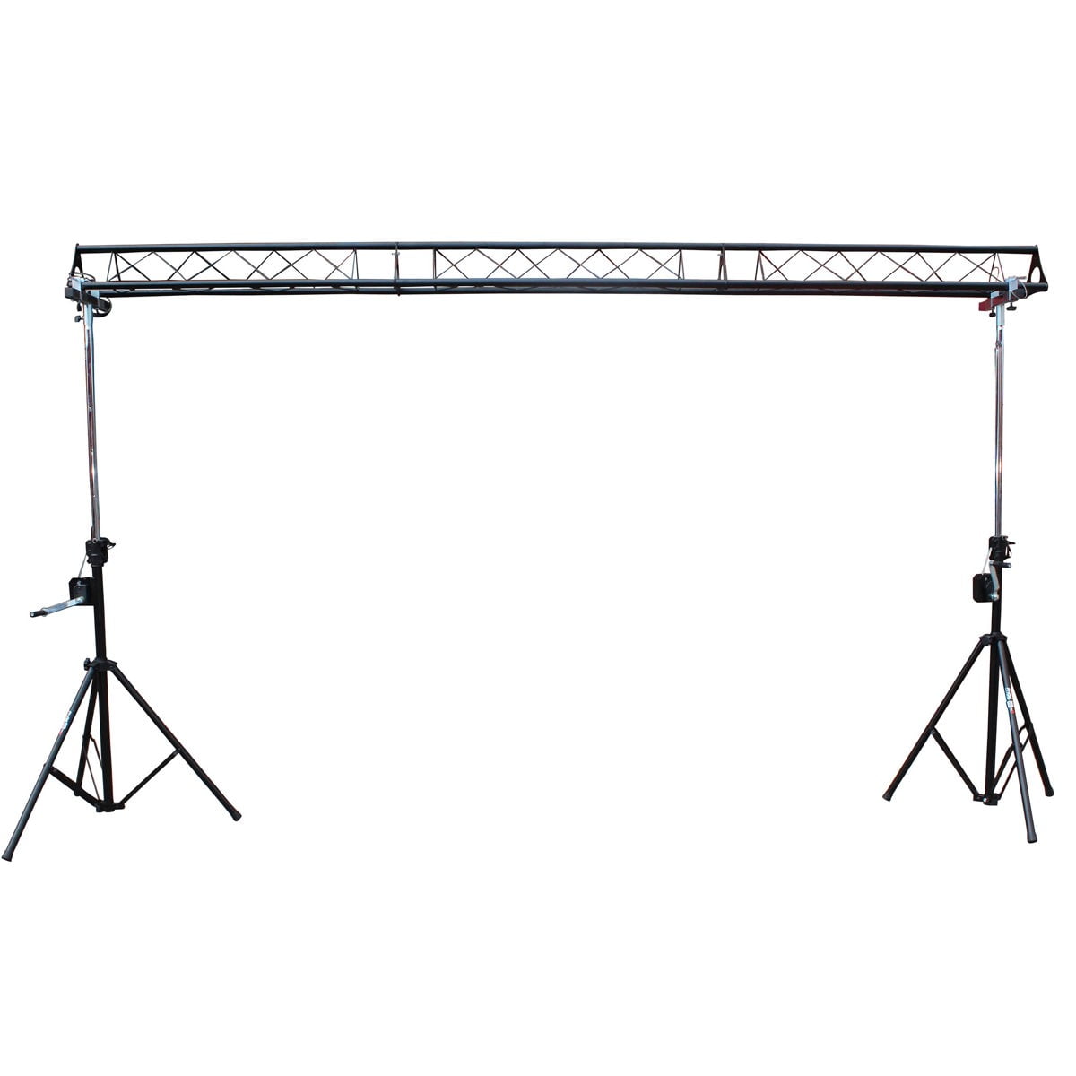 ProX T-LS35C 10-Feet Height Adjustable Portable Crank Lighting Stand System with included 2x T-Bars Triangle Truss for 5ft 10ft 15ft Width