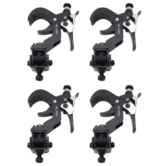 ProX T-QFXPRESSX4 4 Quick 90-Degree Folding Xpress Trigger Truss Clamp 2" - Black Finish