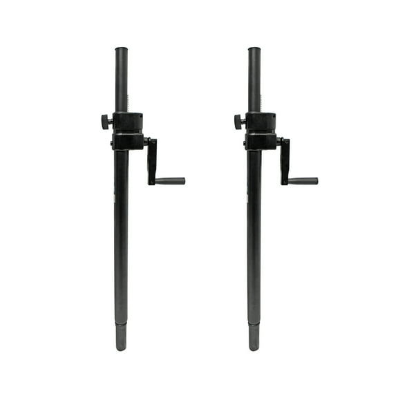 ProX T-SAACX2PKG Set of 2 Crank System Adjustable Speaker Subwoofer 1-3/8" Poles