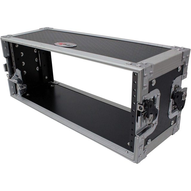 ProX X4U7D 4U Deluxe Effects Rack 7" Deep Rail to Rail W/Handle
