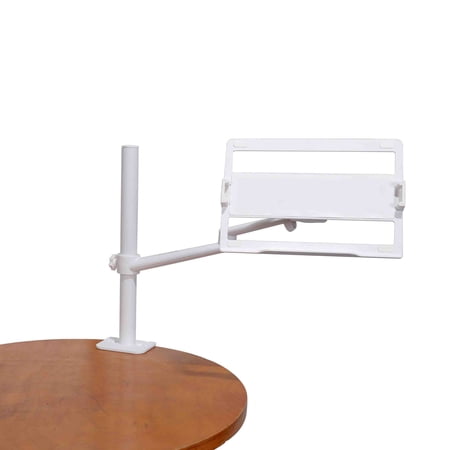 ProX X-FLEXARMWH Adjustable Arm Mount Stand for 12-17" Laptop,VESA 75X75 and 100X100 fit 17-32" Monitor, Flight Case/Table - White