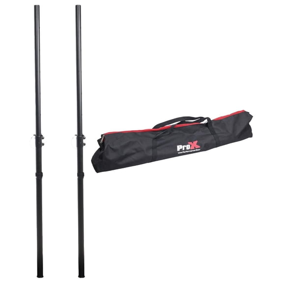 ProX X-POLARISBLX2POLES Pair of Polaris Speaker Poles - 2 Adjustable Speaker Poles with Bag in Black