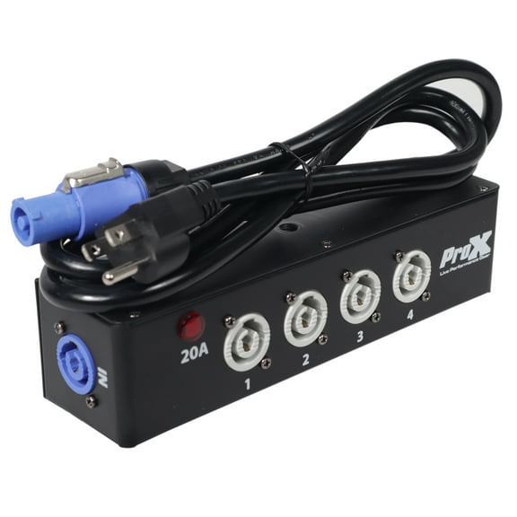 ProX X-PWC X4 Box | Power Bank 4-Way PowerCon Center