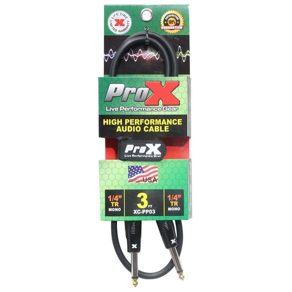 ProX XC-PP03 (3ft 1/4in to 1/4in Cable)