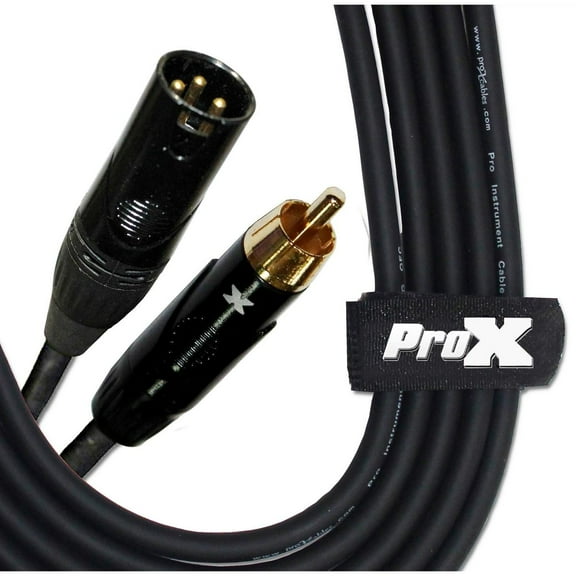 ProX XC-RXM25 25' RCA-M to XLR3-M Unbalanced High Performance Audio Cable