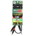 thumbnail image 1 of ProX XC-SYR03 3' 1/4" TRS-M Stereo to Dual RCA-M Unbalanced High Performance Audio Cable, 1 of 4