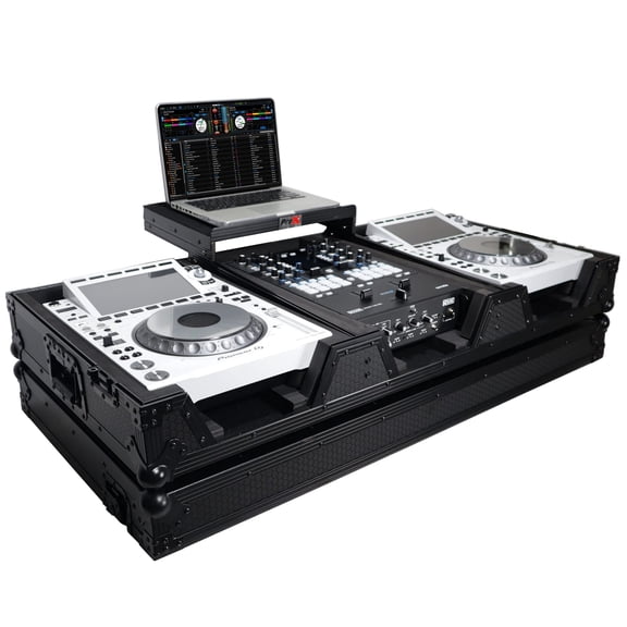 ProX XS-CDM3000WLTBL DJ Flight Case for Pioneer Mixer DJM-900NXS2 and 2 CDJ-3000 With Wheels and Laptop Shelf
