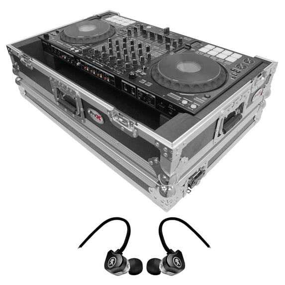 ProX XS-DDJ1000W Flight Case For Pioneer DDJ-1000 DJ Controller+Mackie Earbuds