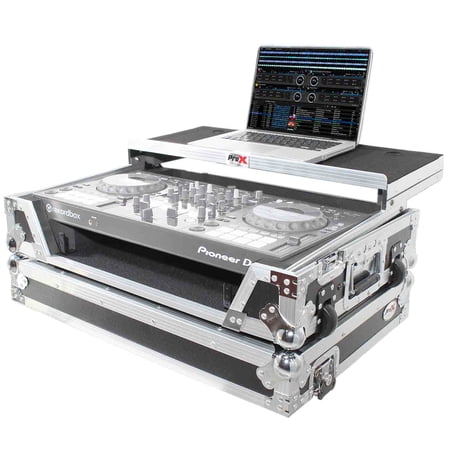 ProX XS-DDJ800 WLT Flight Case For Pioneer DDJ-800 Digital Controller W-Sliding Laptop Shelf and Wheels