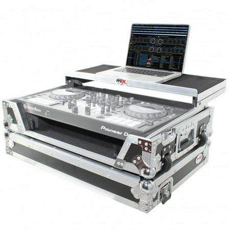 ProX XS-DDJ800 WLT Flight Case For Pioneer DDJ-800 Digital Controller W-Sliding Laptop Shelf and Wheels