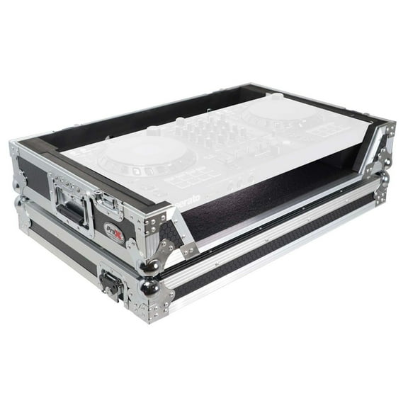 ProX XS-DDJFLX10W Flight Style Road Case for Pioneer DDJ-FLX10 or DDJ-GRV6 DJ Controller with 1U Rack Space & Wheels