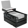 thumbnail image 1 of ProX XS-DJMS11LTBL Black on Black Flight Case for Pioneer DJM-S11 Mixer with Sliding Laptop Shelf, 1 of 6