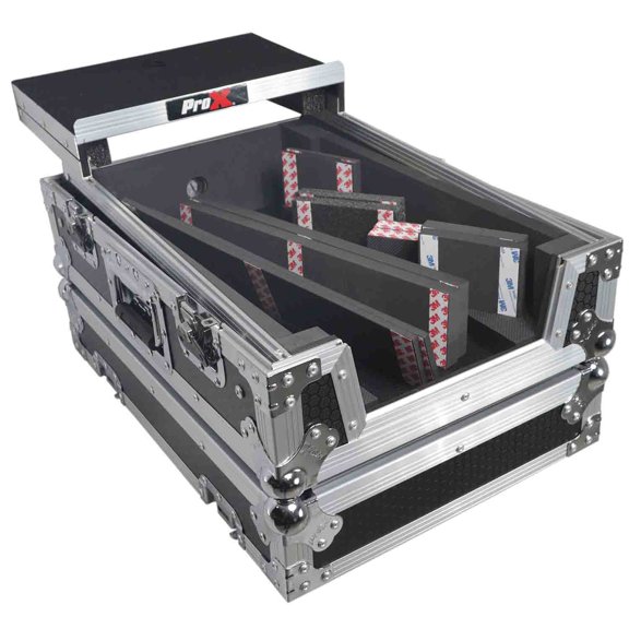 Prox Pioneer DJM-S11 or Rane 72 MK2 Mixer Flight Case with Laptop Tray