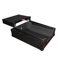 thumbnail image 1 of ProX XS-M12LTBL Universal ATA Flight Hard Road Gig Ready Case Large Format 12" DJ Mixer w Glide Laptop Shelf Black on Black, 1 of 5