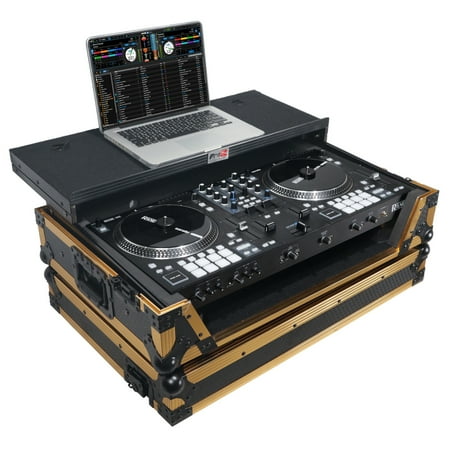 ATA Flight Style Road Case for RANE ONE DJ Controller with Laptop Shelf in Limited Edition Gold