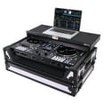 thumbnail image 1 of ProX XS-RANEONE-WLTWH White on Black Case with Sliding Laptop Shelf & Penn-Elcom Wheels, 1U Rack Rails fits Rane One, 1 of 3