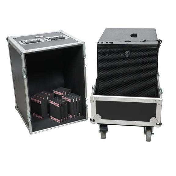 ProX XS-SP212115W Universal ATA Single Line Array Flight Case For RCF SUB702AS Subwoofer Speaker and similar size 21x21x15 in.