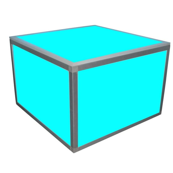 ProX ProX LUMOStage 2 Foot X 2 Foot X 16 Inch High Acrylic Platform Riser Section With Clamps and 2 Side Acrylic Covers - XSA-2X2-16