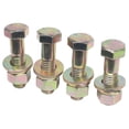 thumbnail image 1 of ProX XT-BTSBX4-G8 Set of (4) 2.5" Length Hex Short Yellow Zinc Truss Bolts Nuts Washers Grade 8 (5/8-11 x 2-1/2 NC), 1 of 4