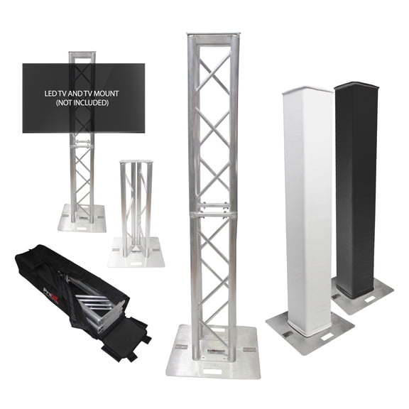 ProX XT-FTP328-656-B Flex Tower Totem Package - Adjustable 6.56ft or 3.28ft With Soft Carrying Bag