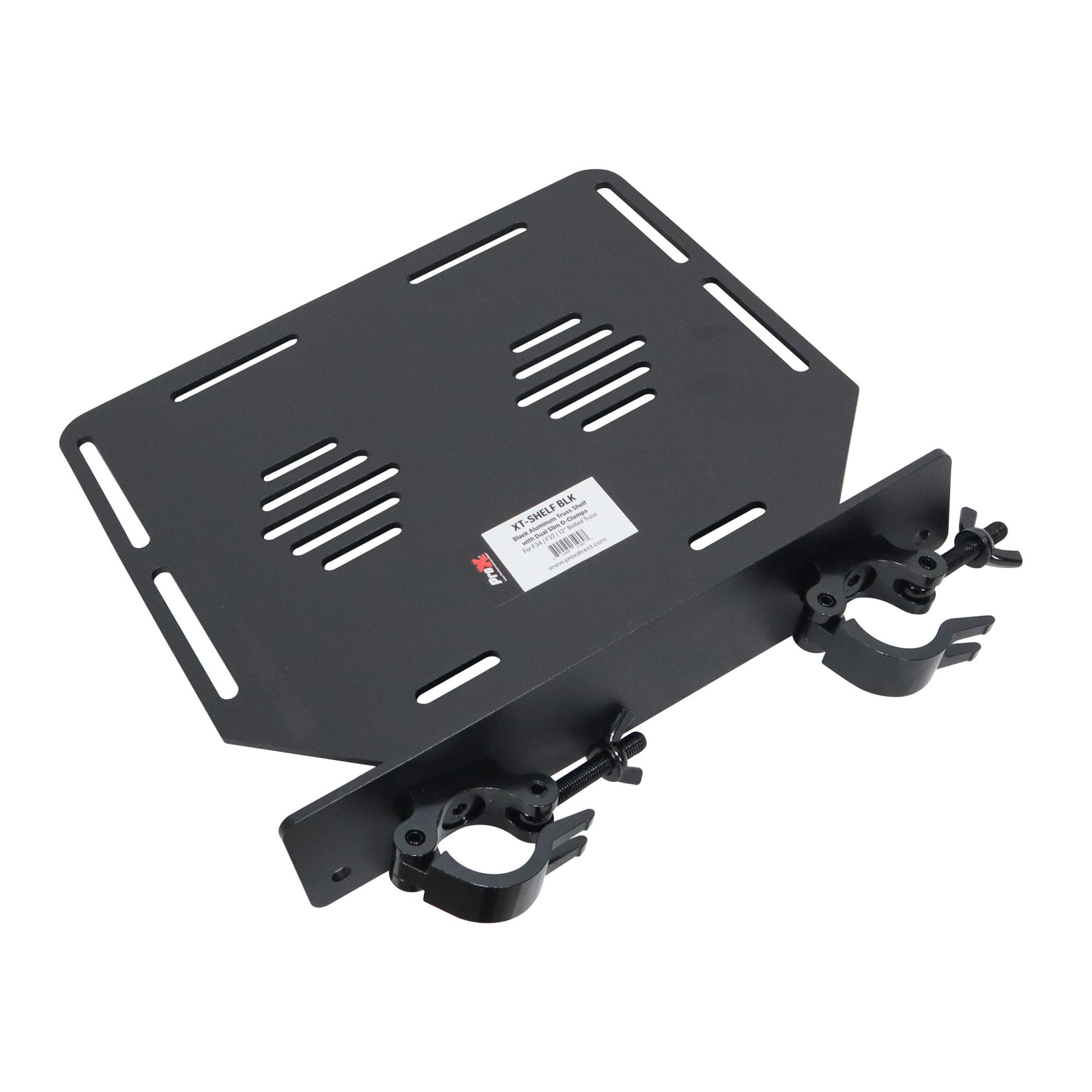 ProX XT-SHELFBLK Aluminum Truss Shelf with Dual O-Style Pro Clamps 14 ...