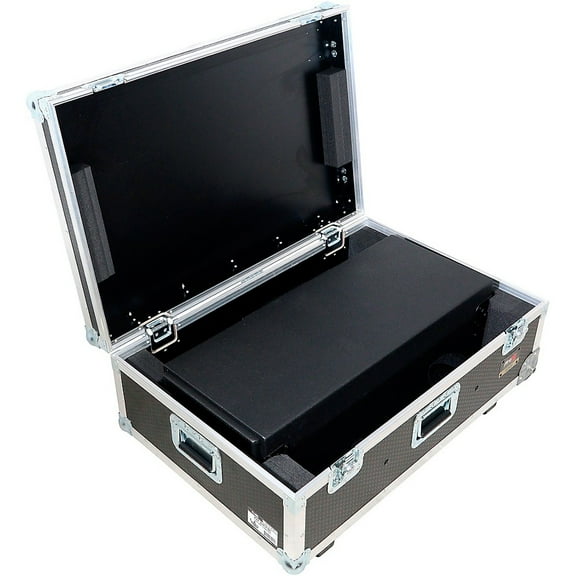 ProX XZF-DJCT BL Case | Black Control Tower DJ Booth w/ Laptop Stand and Flight Cases