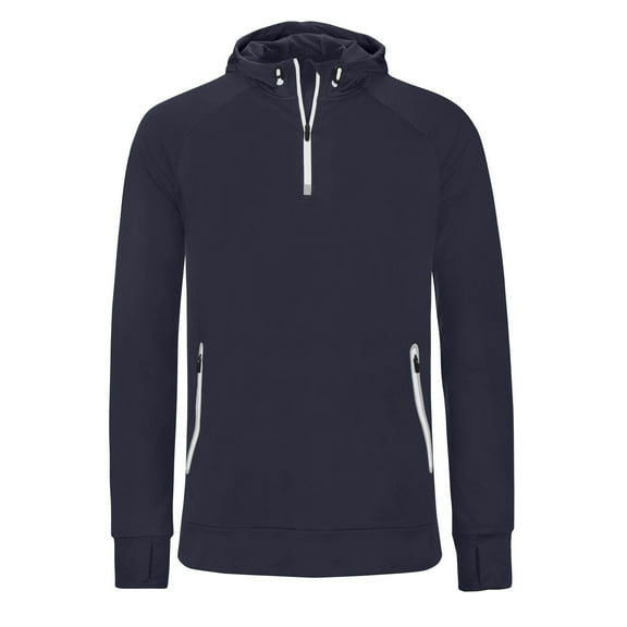 Proact Mens Hooded Zip Neck Sweatshirt