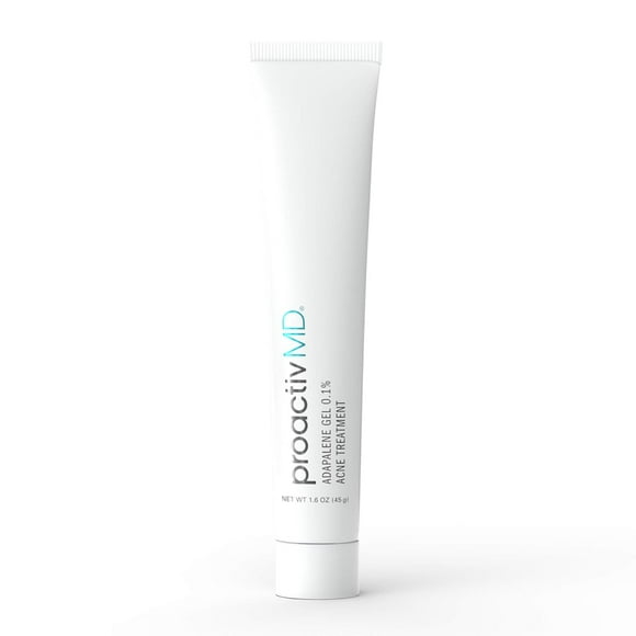 ProactivMD Adapalene Gel Acne Treatment, Prescription Strength Retinoid for Face and Body Acne, Paraben Free, 0.1% Solution, 1.6 Oz