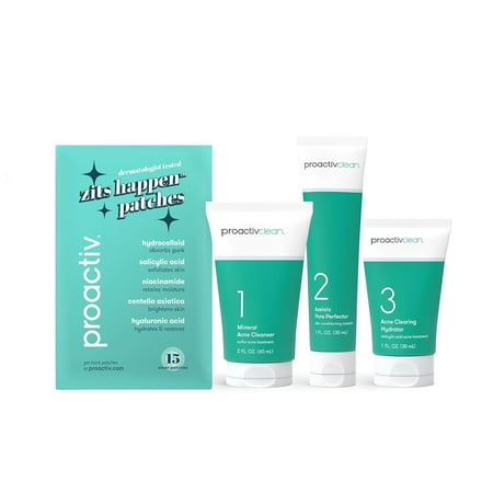 Proactiv Clean 3-Step Formula: Mineral Cleanser, Azelaic Acid Serum & Hydrating Moisturizer