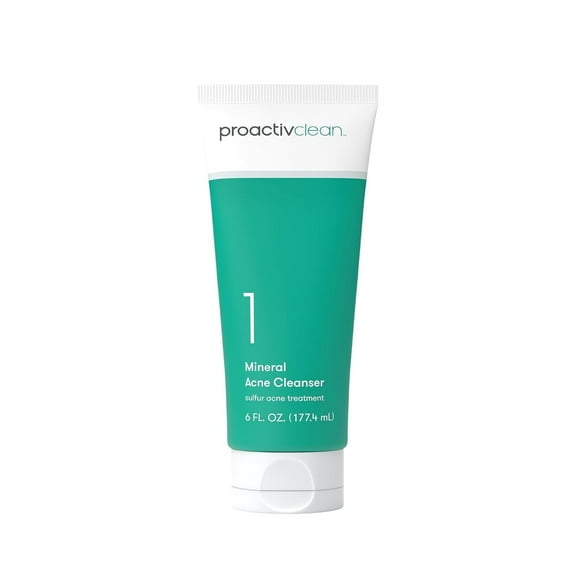 Proactiv Clean Mineral Acne Cleanser, Sulfur Acne Treatment Face Wash, Dermatologist Developed and Tested, Non-comedogenic, 6 Fl Oz